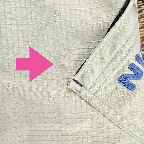 Vintage Nike Windbreaker Jacket Men XXL Gray Hooded Half Zip Pullover Ripstop - Picture 10 of 16